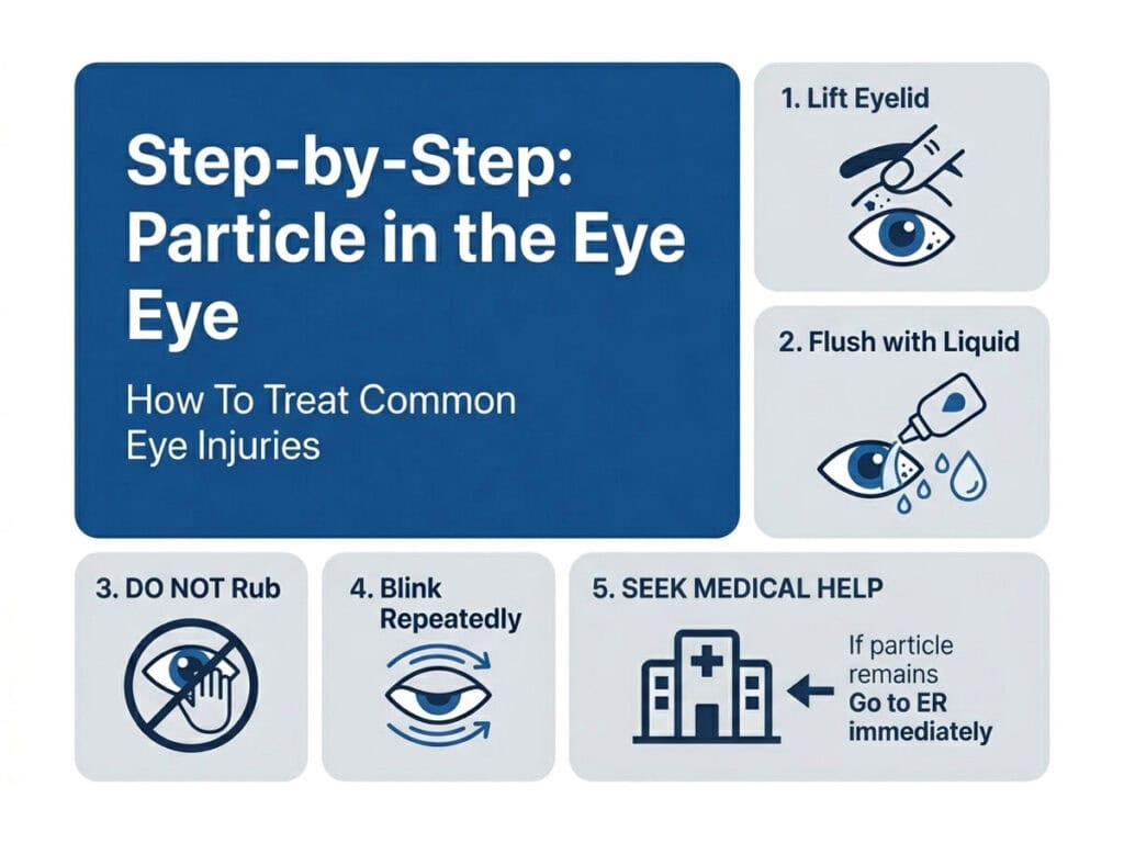 Common eye injuries infographic