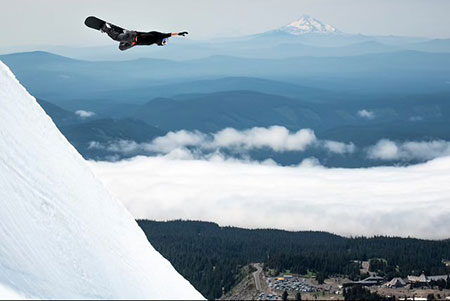 Toby Miller snowboarding
