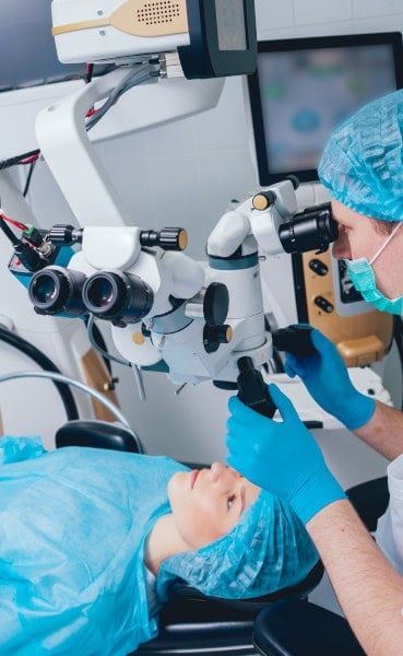 Professional eye surgery at Assil Gaur Eye Institute, advanced ophthalmology care.