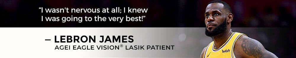 LaBron James LASIK patient