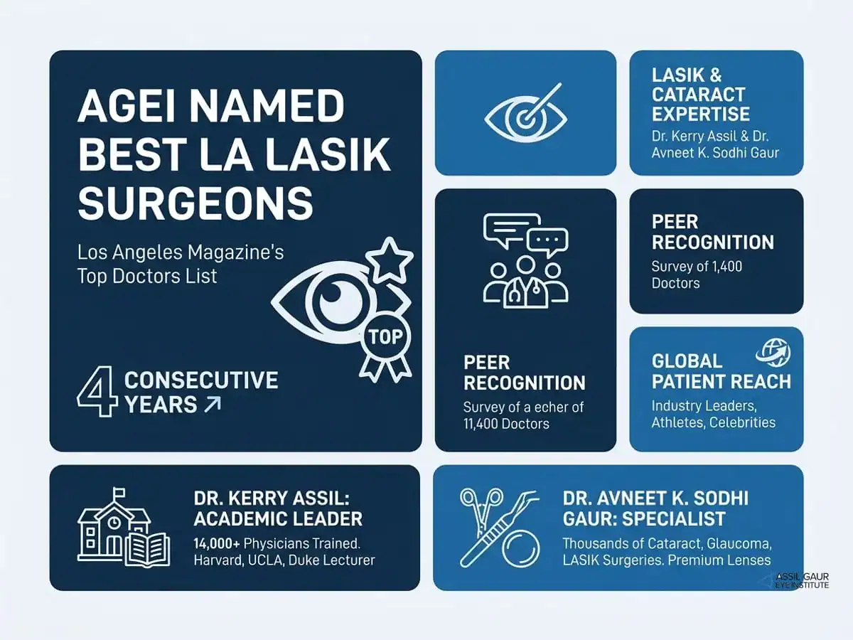 AGEI named Best LA LASIK Surgeons by Los Angeles Magazine — infographic